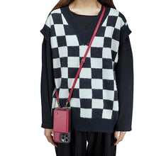 Load image into Gallery viewer, Casekis Zipper Crossbody Wallet RFID Phone Case Red