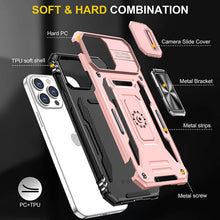 Load image into Gallery viewer, Casekis Sliding Camera Cover Anti-Fall Phone Case Rose Gold
