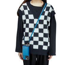 Load image into Gallery viewer, Casekis Zipper Crossbody Wallet RFID Phone Case Blue