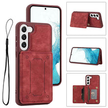 Load image into Gallery viewer, Casekis Magnetic Cardholder Phone Case Red