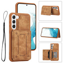 Load image into Gallery viewer, Casekis Magnetic Cardholder Phone Case Brown