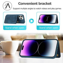 Load image into Gallery viewer, Casekis Magnetic Cardholder Phone Case Blue