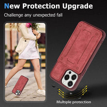 Load image into Gallery viewer, Casekis Magnetic Cardholder Phone Case Red
