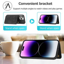 Load image into Gallery viewer, Casekis Magnetic Cardholder Phone Case Black