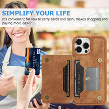 Load image into Gallery viewer, Casekis Magnetic Cardholder Phone Case Brown