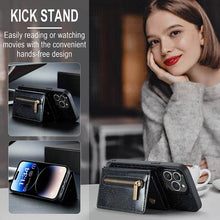 Load image into Gallery viewer, Casekis Glitter Cardholer Magnetic Phone Case Black