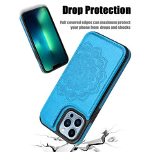 Load image into Gallery viewer, Casekis Mandala Embossed Phone Case Blue