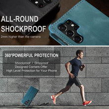 Load image into Gallery viewer, Casekis Retro Wallet Case Blue