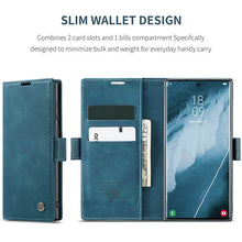 Load image into Gallery viewer, Casekis Retro Wallet Case Blue