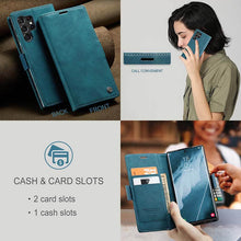 Load image into Gallery viewer, Casekis Retro Wallet Case Blue
