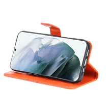 Load image into Gallery viewer, Casekis Embossed Butterfly Wallet Phone Case Orange