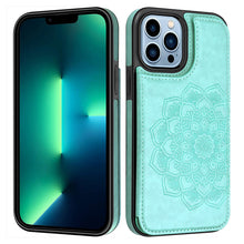 Load image into Gallery viewer, Casekis Mandala Embossed Phone Case Green
