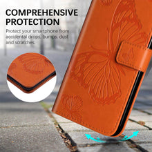 Load image into Gallery viewer, Casekis Embossed Butterfly Wallet Phone Case Orange