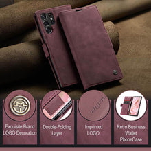 Load image into Gallery viewer, Casekis Retro Wallet Case Red