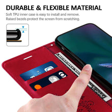 Load image into Gallery viewer, Casekis Embossed Butterfly Wallet Phone Case Red