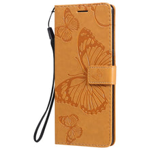 Load image into Gallery viewer, Casekis Embossed Butterfly Wallet Phone Case Yellow