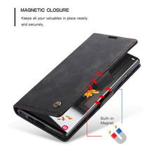 Load image into Gallery viewer, Casekis Retro Wallet Case Black