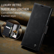 Load image into Gallery viewer, Casekis Retro Wallet Case Black