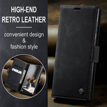 Load image into Gallery viewer, Casekis Retro Wallet Case Black