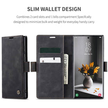 Load image into Gallery viewer, Casekis Retro Wallet Case Black