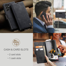 Load image into Gallery viewer, Casekis Retro Wallet Case Black