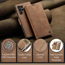 Load image into Gallery viewer, Casekis Retro Wallet Case Brown