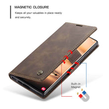 Load image into Gallery viewer, Casekis Retro Wallet Case Coffee