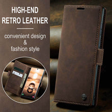 Load image into Gallery viewer, Casekis Retro Wallet Case Coffee