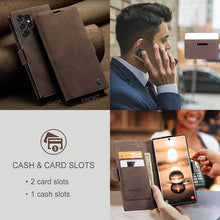 Load image into Gallery viewer, Casekis Retro Wallet Case Coffee