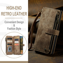Load image into Gallery viewer, Casekis Leather Zipper Phone Case Brown