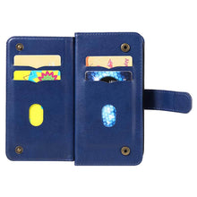 Load image into Gallery viewer, Casekis Large Capacity Cardholder Phone Case Dark Blue