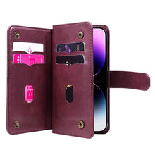 Load image into Gallery viewer, Casekis Large Capacity Cardholder Phone Case Red