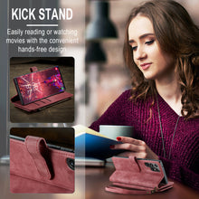 Load image into Gallery viewer, Casekis Leather Zipper Phone Case Red