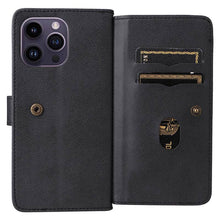 Load image into Gallery viewer, Casekis Large Capacity Cardholder Phone Case Black