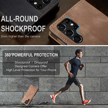 Load image into Gallery viewer, Casekis Retro Wallet Case For Galaxy S22 Ultra 5G