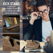 Load image into Gallery viewer, Casekis Leather Zipper Phone Case Brown