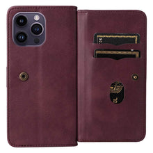 Load image into Gallery viewer, Casekis Large Capacity Cardholder Phone Case Red