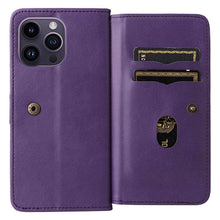 Load image into Gallery viewer, Casekis Large Capacity Cardholder Phone Case Purple