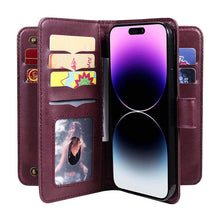 Load image into Gallery viewer, Casekis Large Capacity Cardholder Phone Case Red