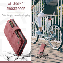 Load image into Gallery viewer, Casekis Leather Zipper Phone Case Red