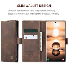 Load image into Gallery viewer, Casekis Retro Wallet Case For Galaxy S22 Ultra 5G