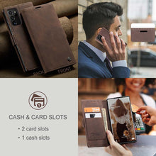 Load image into Gallery viewer, Casekis Retro Wallet Case For Galaxy Note 20 Ultra
