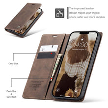 Load image into Gallery viewer, Casekis Retro Wallet Case For iPhone 13