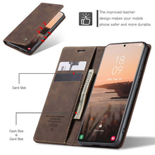 Load image into Gallery viewer, Casekis Retro Wallet Case For Galaxy S21 Ultra 5G