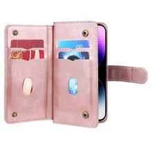 Load image into Gallery viewer, Casekis Large Capacity Cardholder Phone Case Rose Gold