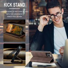 Load image into Gallery viewer, Casekis Retro Wallet Case For iPhone 14 Pro Max