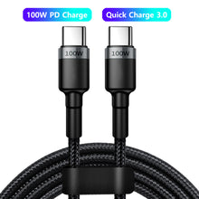 Load image into Gallery viewer, 100W PD Flash Charging USB Type-C Cable