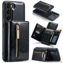 Lade das Bild in den Galerie-Viewer, Casekis Glitter Cardholer Magnetic Phone Case for Galaxy S23 5G