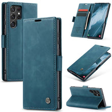 Load image into Gallery viewer, Casekis Retro Wallet Case For Galaxy S22 Ultra 5G