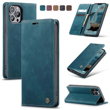 Load image into Gallery viewer, Casekis Retro Wallet Case For iPhone 13 Pro